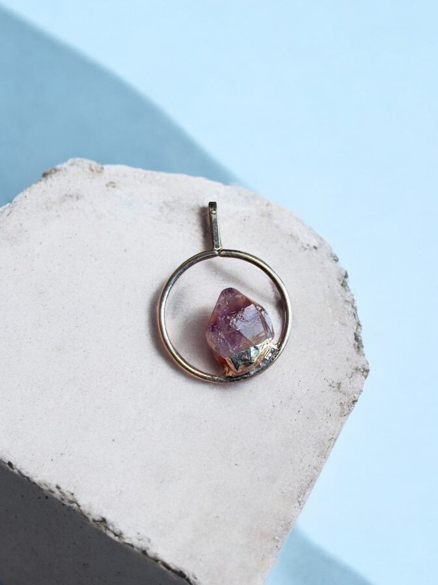 Amethyst tooth unique jewellery