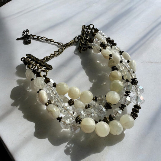 Moonstone crystal bracelet