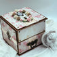 Pink shabby rose jewellery organiser