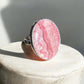 Rhodochrosite crystal ring