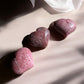 Rhodonite crystal hearts