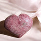 Rhodonite crystal heart