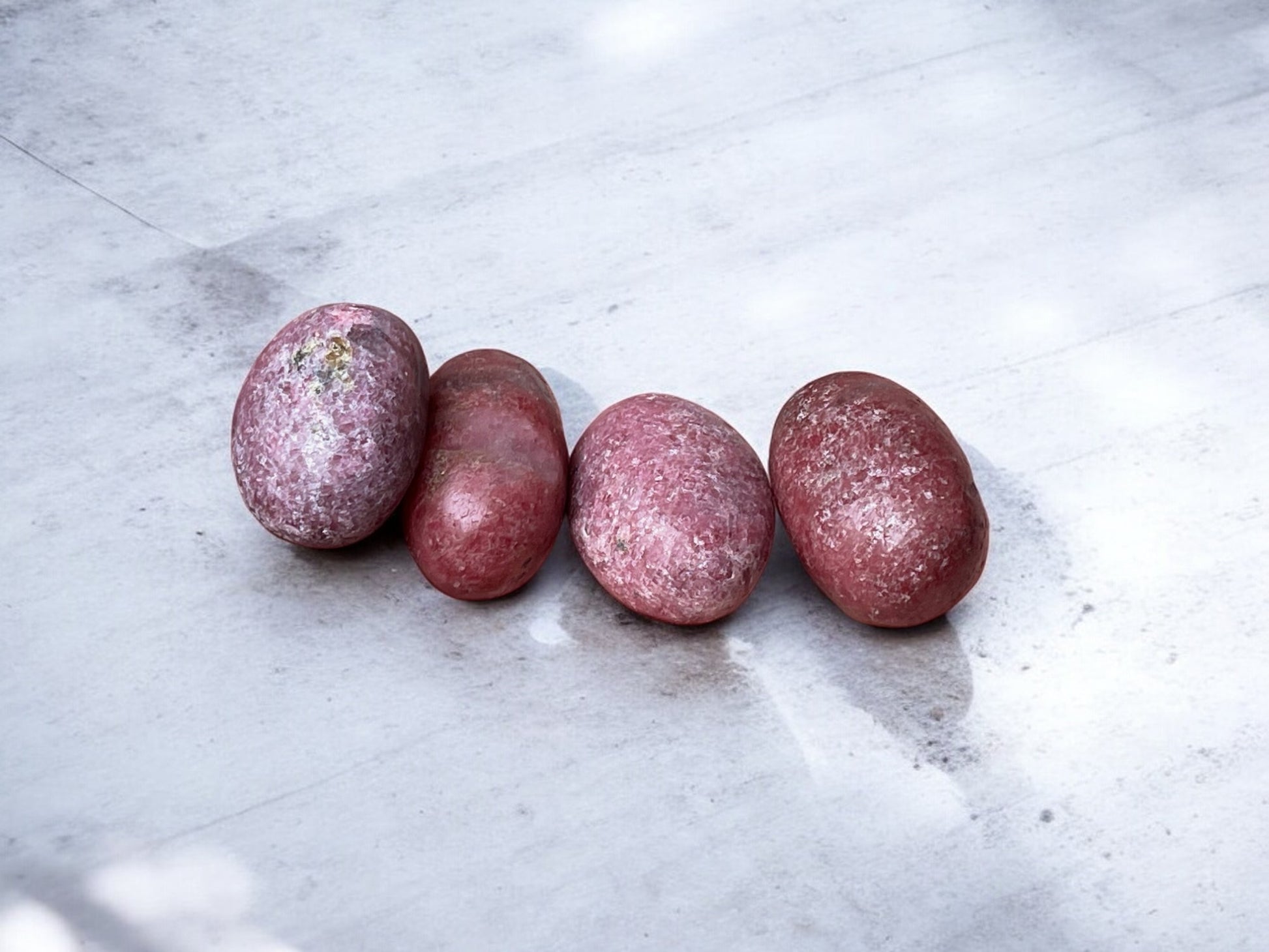 Rhodonite tumbled stones