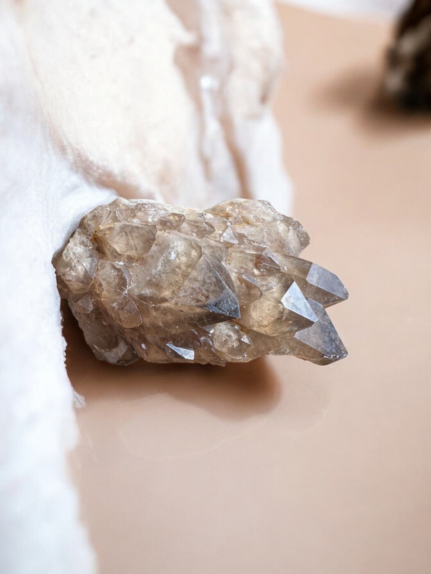 Smoky quartz raw crystal PQ4