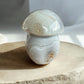 Agate crystal figurine in mushroom shape