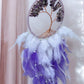 Amethyst crystal dreamcatcher with life tree