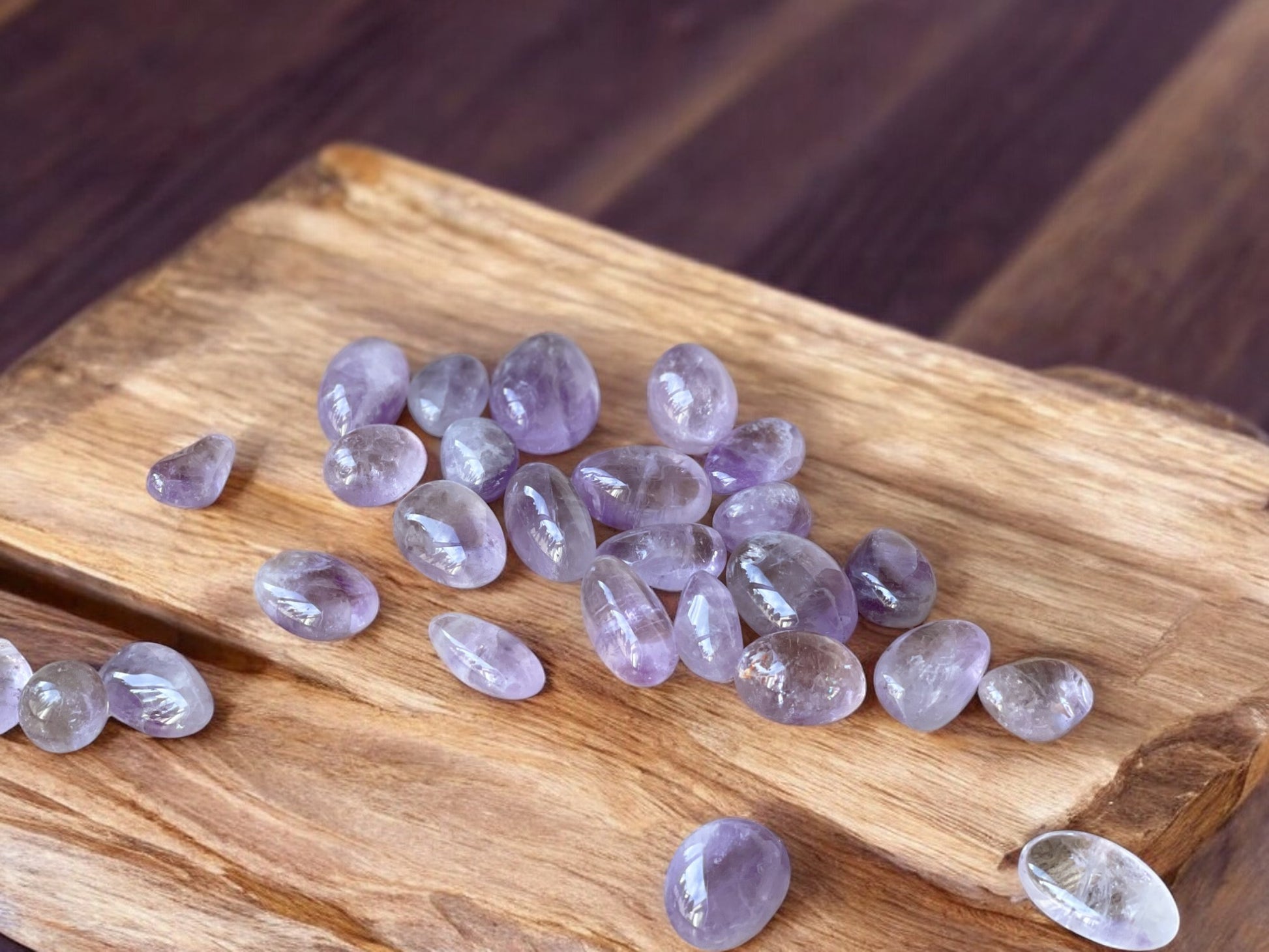 Amethyst tumbled crystals