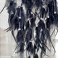 Black onyx dreamcatcher with feathers