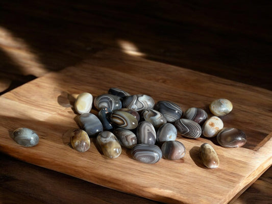 Botswana agate tumbled crystals