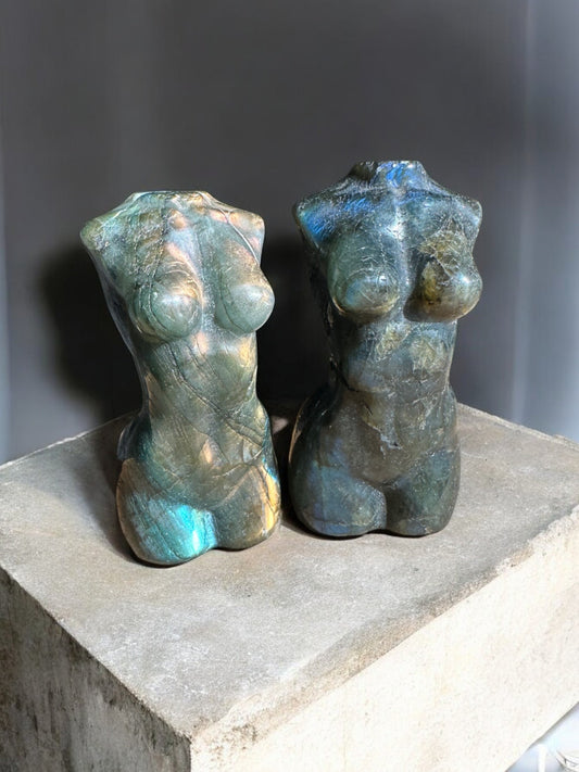 Labradorite venus crystal figurines