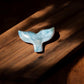 Larimar Whale Tail Crystal Decorations