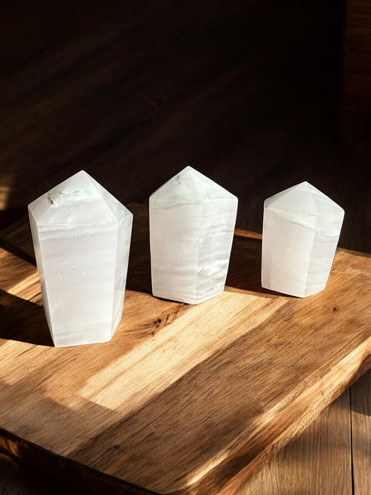 Mangano Calcite Cupcake Crystal Towers