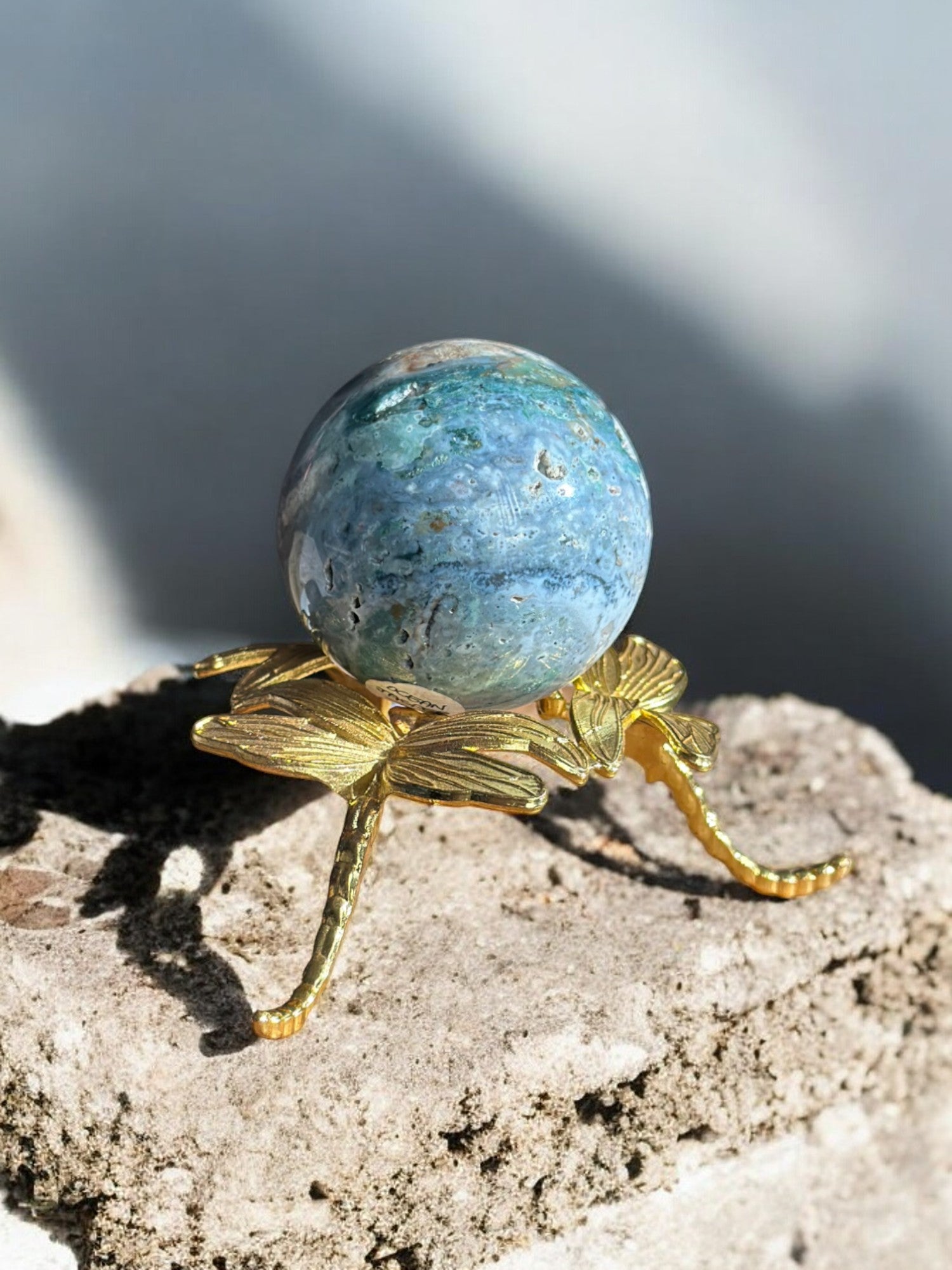 ocean jasper sphere back view