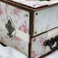 Pink shabby rose jewellery organiser