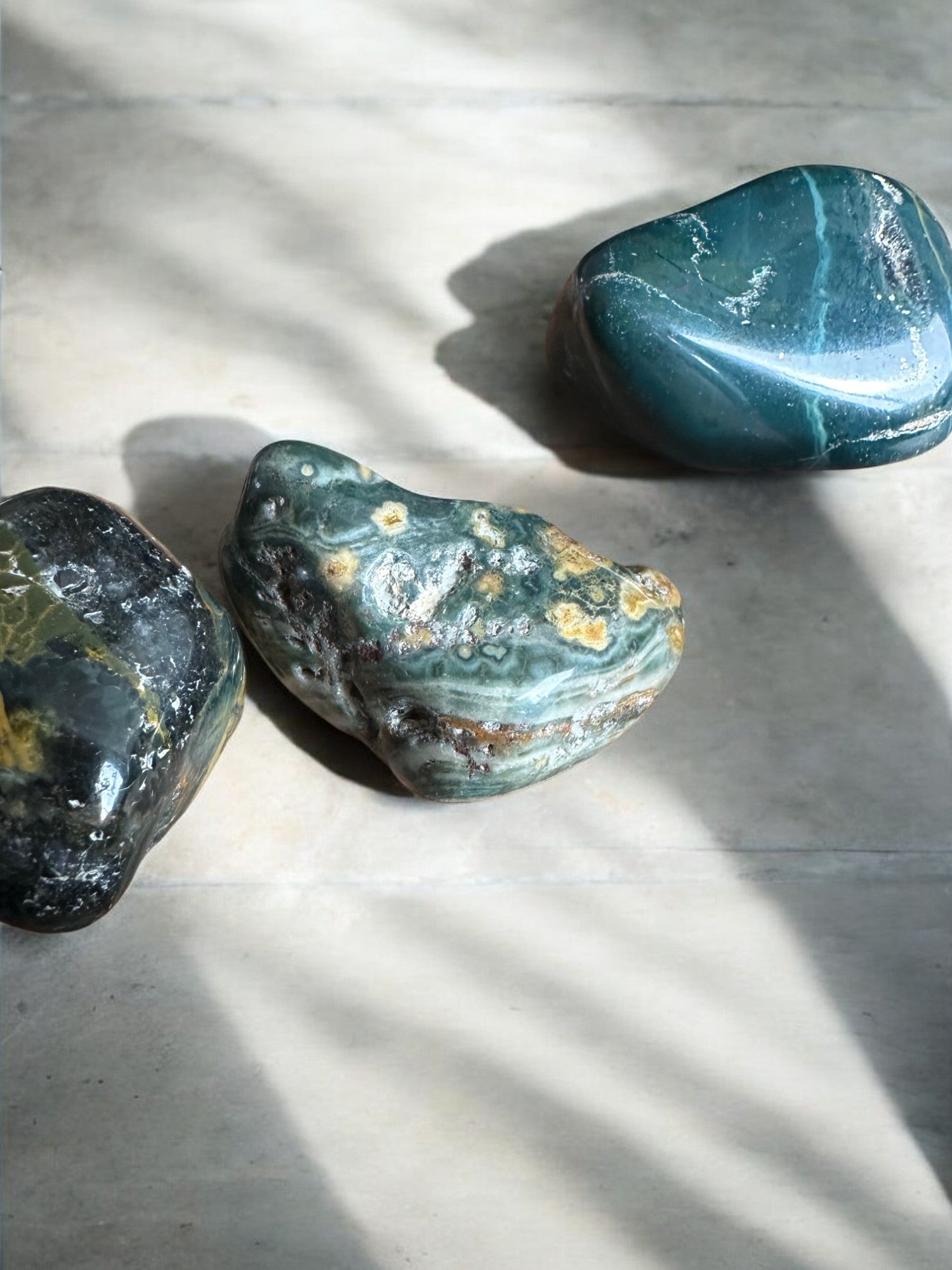 sea jasper tumbled stones